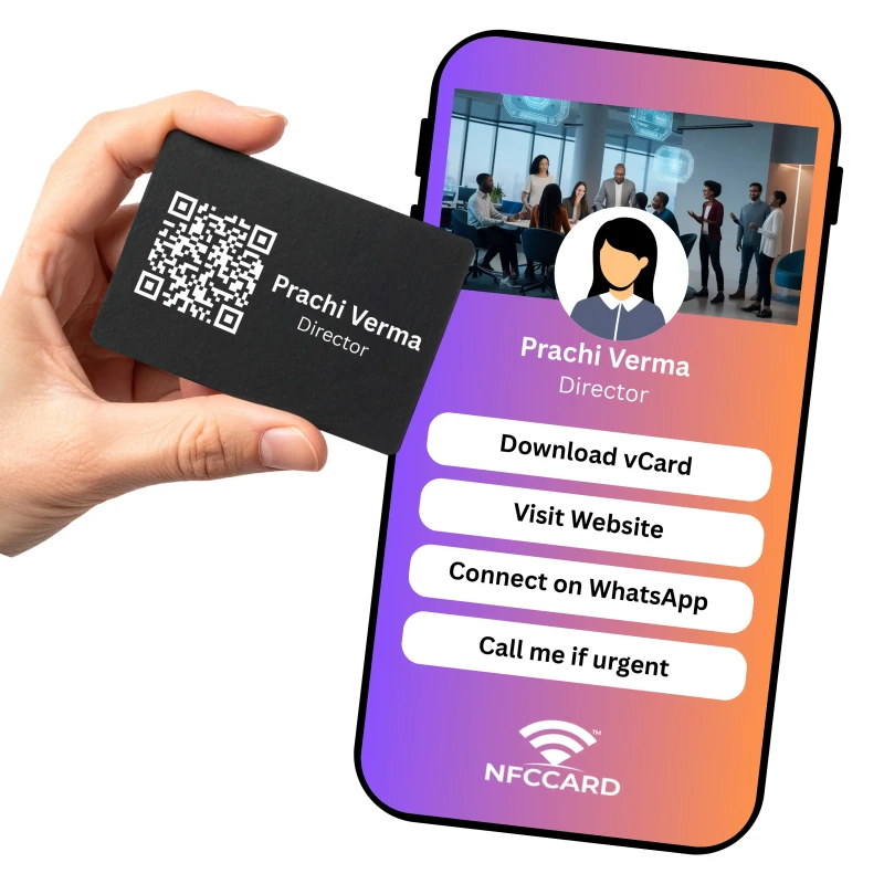 NFC Director's Cards with Micro Web Page