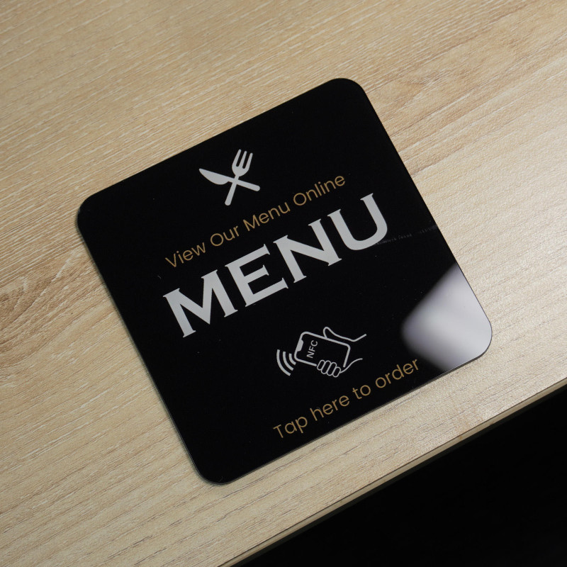 NFC Menu Cards – PVC Material