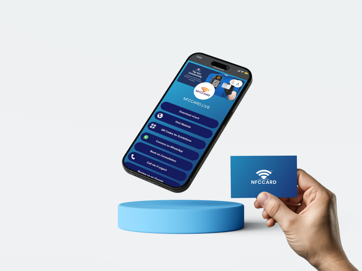 PVC NFC Card with Mini Website