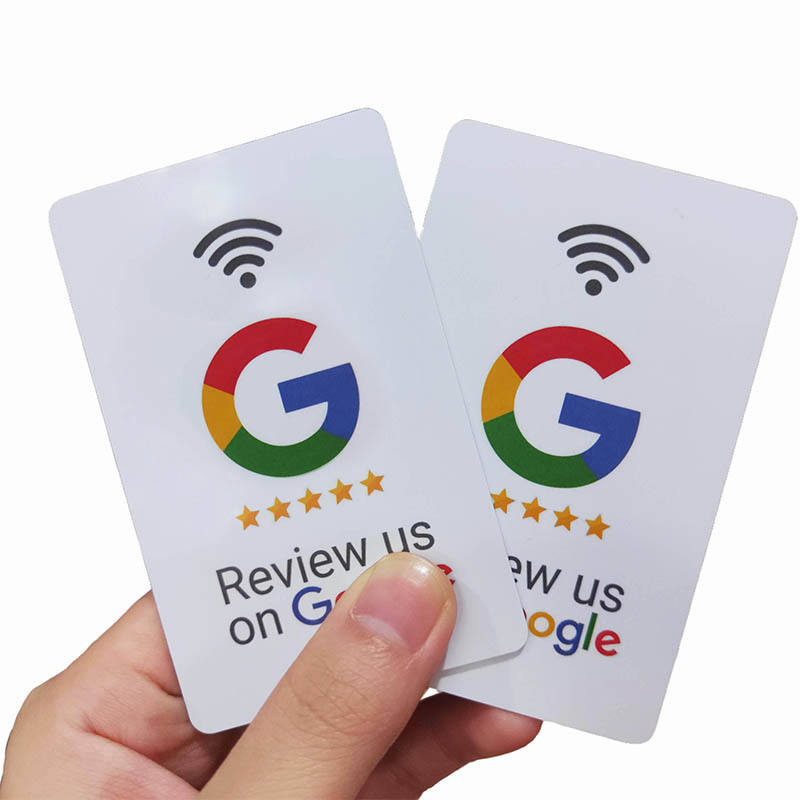 G Review White - PVC NFC Business Review Card