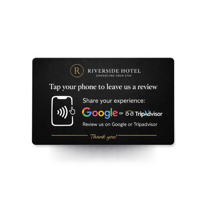 G Review Black - PVC NFC Business Review Card