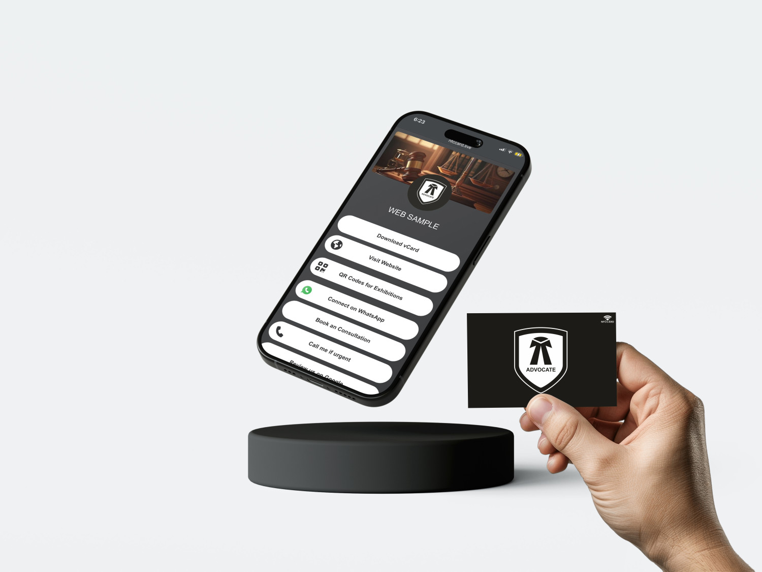 Metal NFC Card with Mini Website