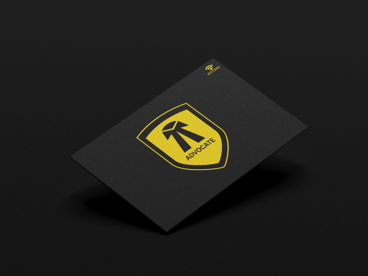 Advocate - Black Metal NFC Business Card