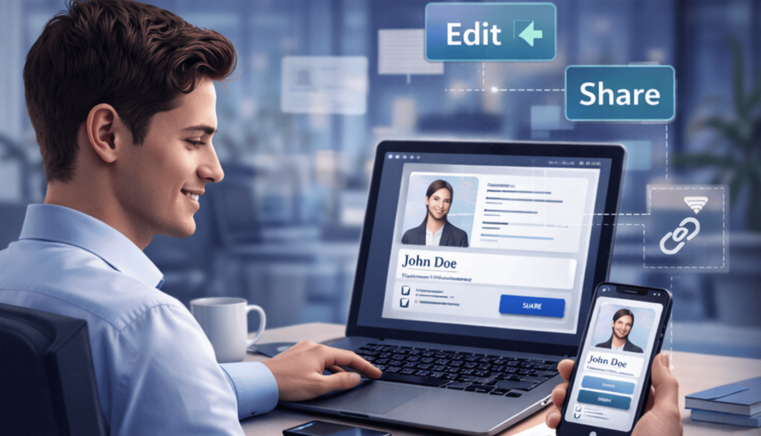 Digital Business Cards Are Quicker and Easier to Create