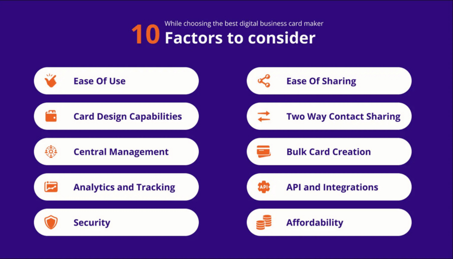 10 Key Factors to Consider When Selecting the Best Digital Business Card Maker