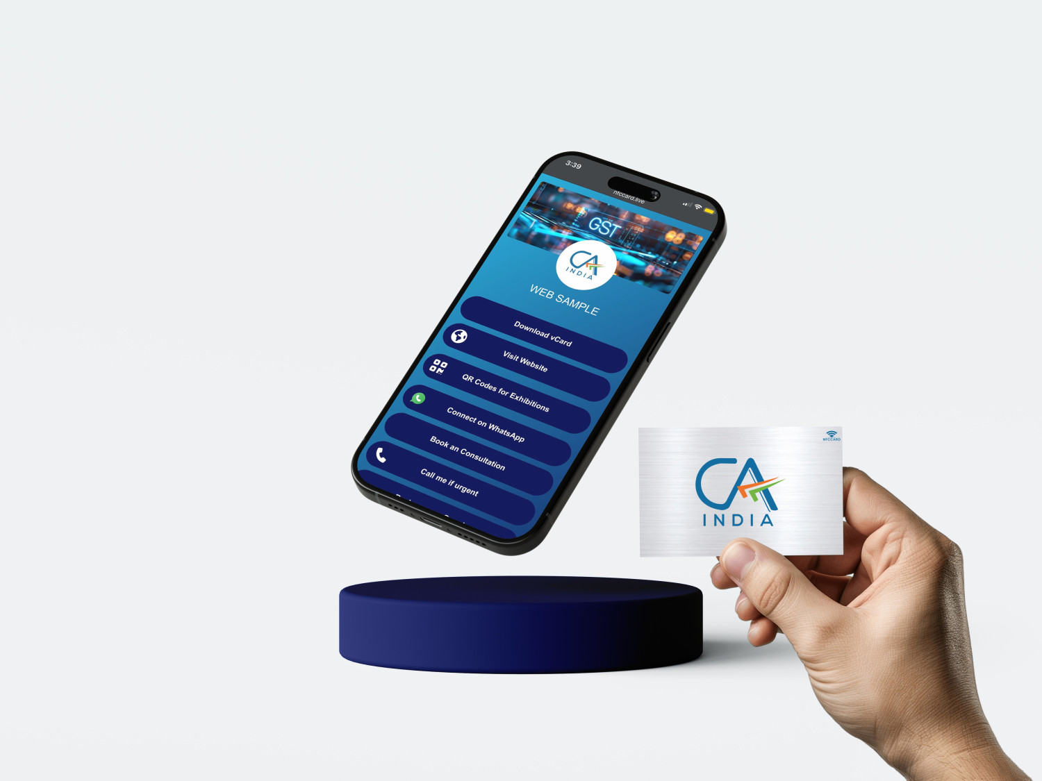 Metal NFC Card with Mini Website