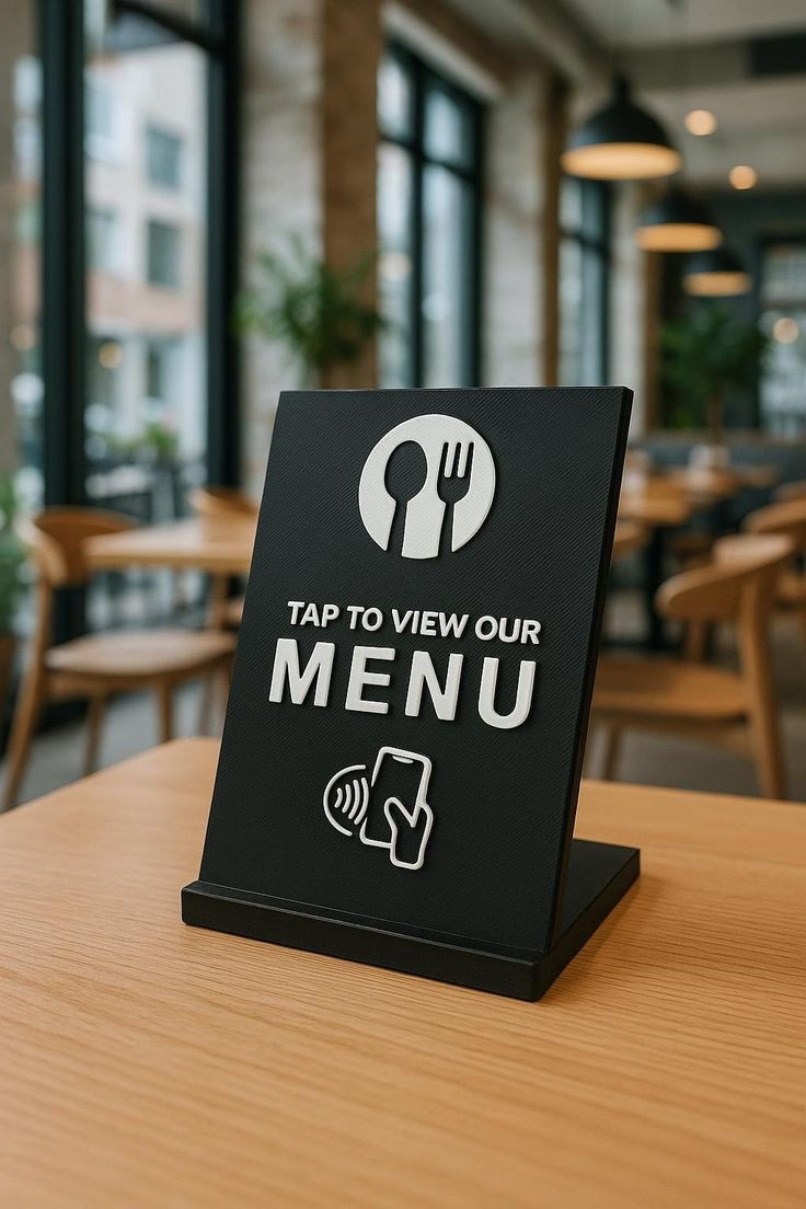 NFC Menu Cards – Metal Material