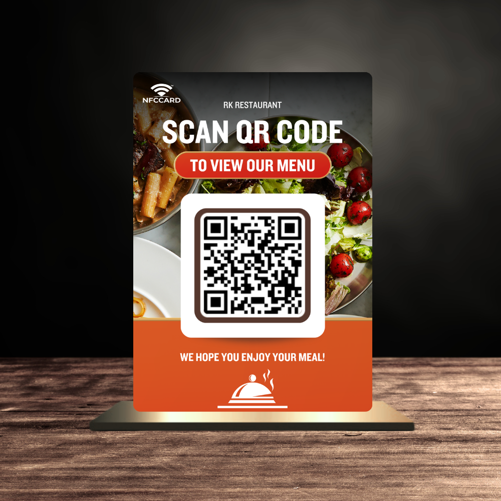 Restaurant Menu Table Standee