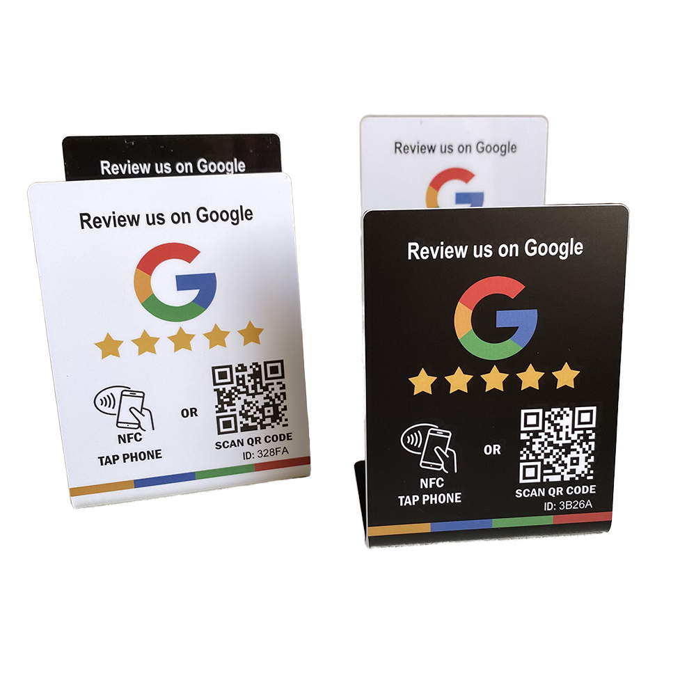 G Review Black - PVC NFC Business Review Card