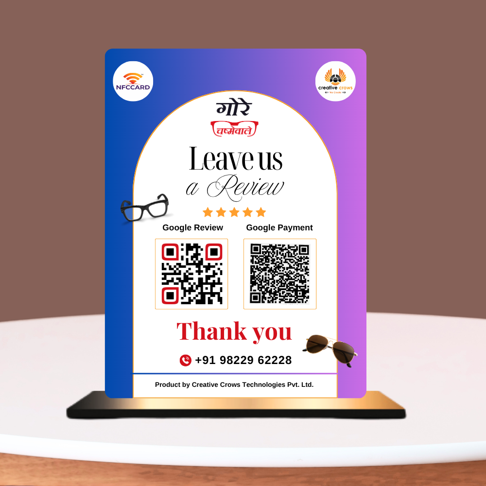 Google Review QR Standee