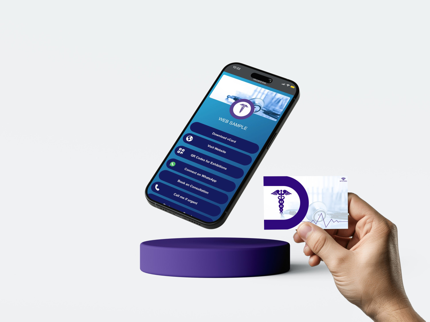 PVC NFC Card with Mini Website
